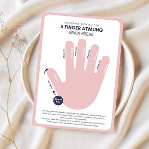 Breathing exercise self-regulation PDF download 5-finger breathing exercise