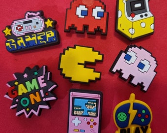 Pacman Croc Charms Set jibbitz gems set
