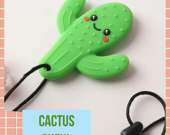 New Cactus Oral Sensory Seeker Chew Necklace  Teether