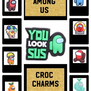 New Among Us Crocs Shoe Charms set