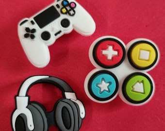 3 piece Gaming Croc Charms jibbitz gems sets