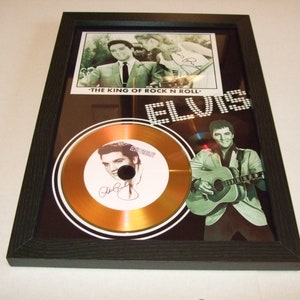 elvis  signed display