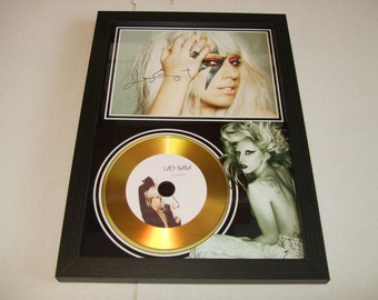 lady gaga   signed display