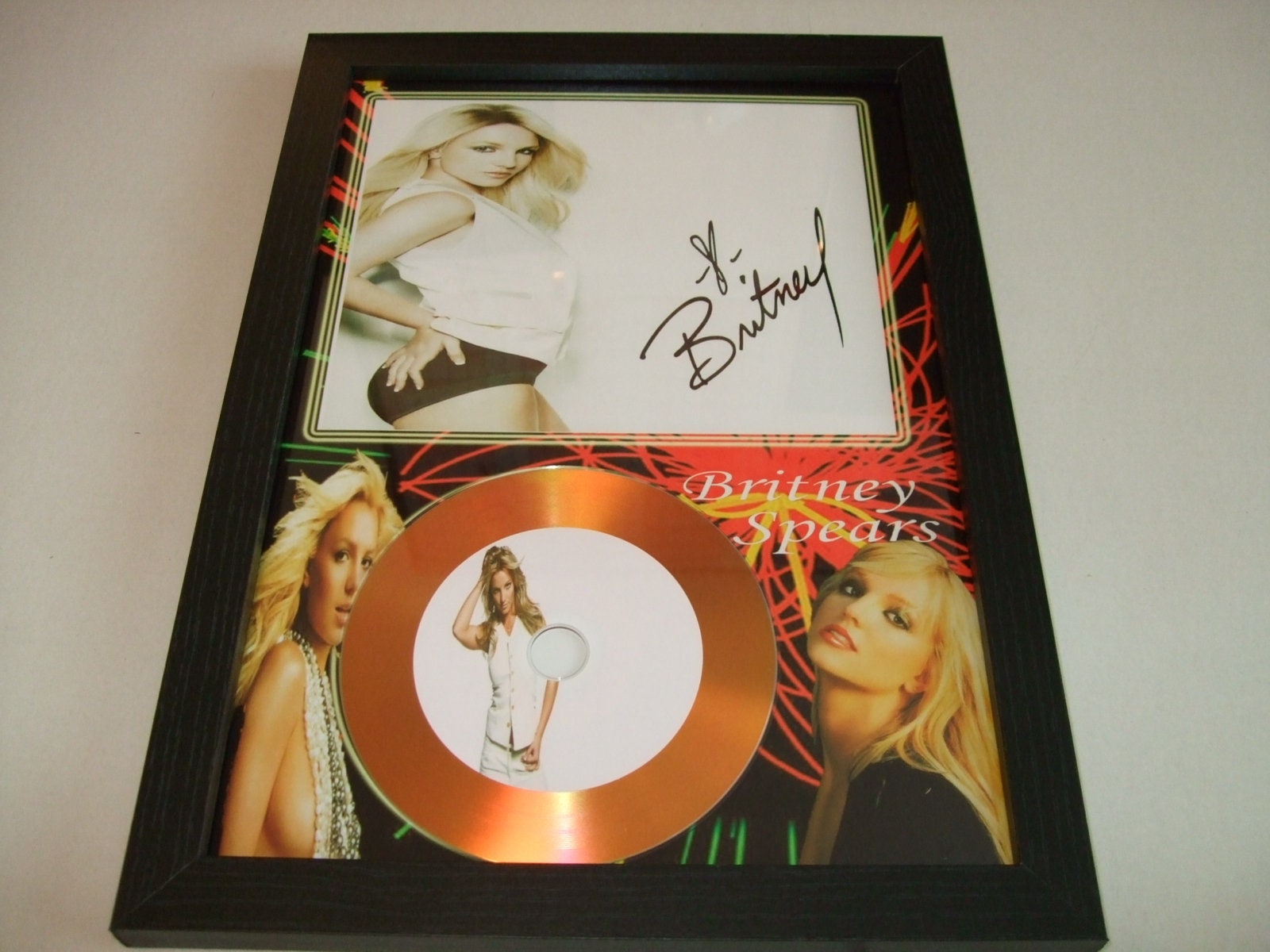 Britney Sign Britney Signed Display - Etsy