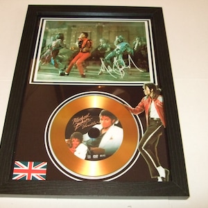 michael jackson  signed display