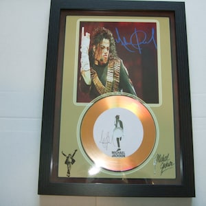 michael jackson   signed display