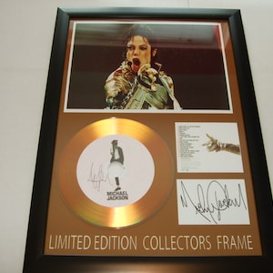 michael jackson    signed display