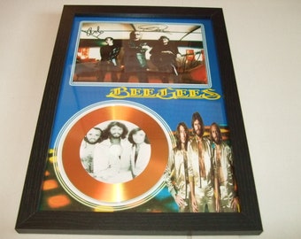 the bee gees  signed display