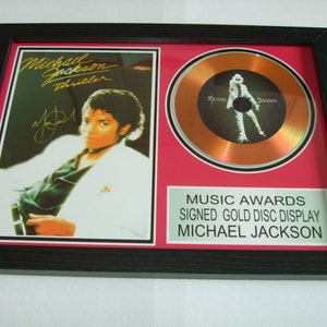 machael jackson  signed display