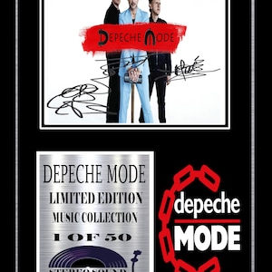 depeche mode signed display 1