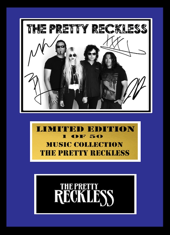 テイラー・マリー・ヒルとエルザ・ホスクとロミー・ストリド直筆サイン入り超大型写真 The Pretty Reckless Signed Display - Etsy