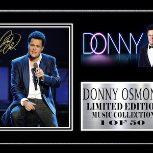 donny osmond signed display 1