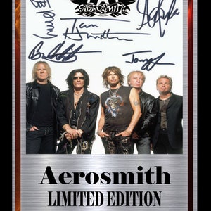 AEROSMITH   signed display