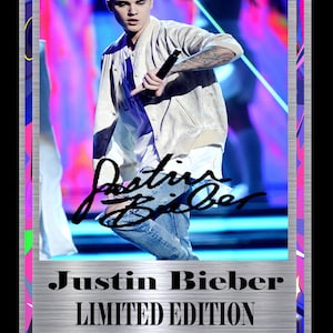 Justin Bieber Signed - Etsy