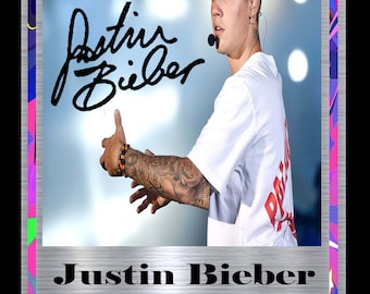 Justin Bieber Signed Mount - Etsy