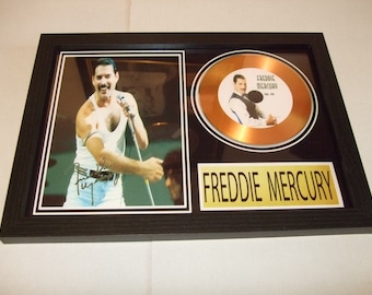 freddie mercury  signed display