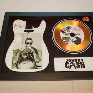 johnny cash   signed display