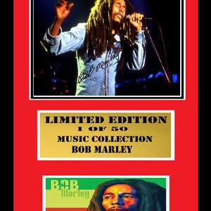 Présentoir signé Bob Marley