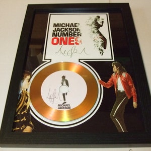 michael jackson  signed display