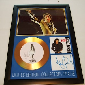 michael jackson    signed display