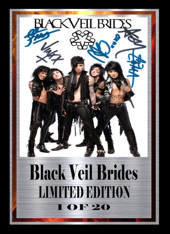 BLACK VEIL BRIDES Signed Display - Etsy