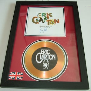 eric clapton signed display