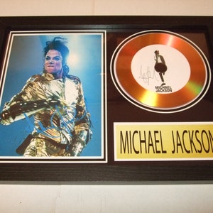 michael jackson  signed display
