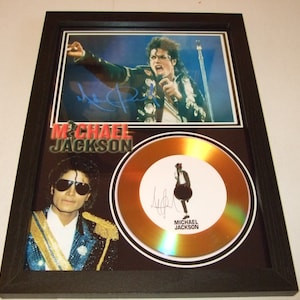 michael jackson    signed display