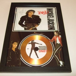 michael jackson  signed display