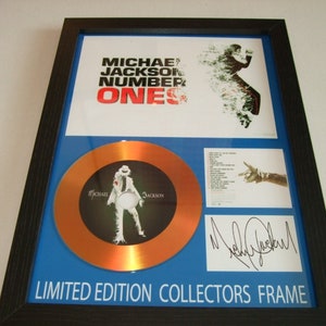 michael jackson   signed display