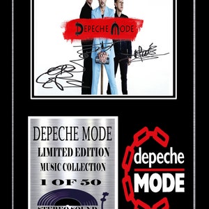 depeche mode  signed display