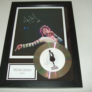 michael jackson   signed display