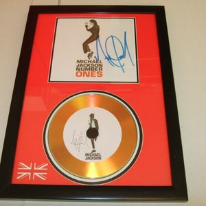 michael jackson   signed display