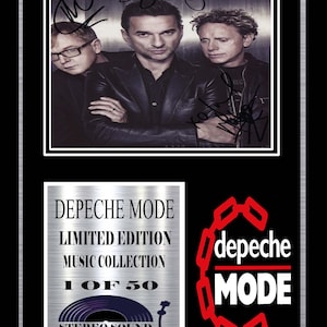 depeche mode  signed display