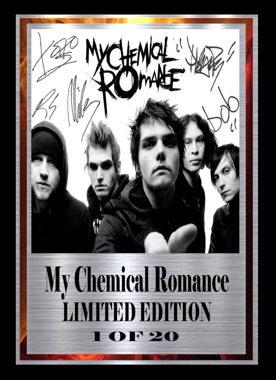 MY CHEMICAL ROMANCE Signed Display - Etsy