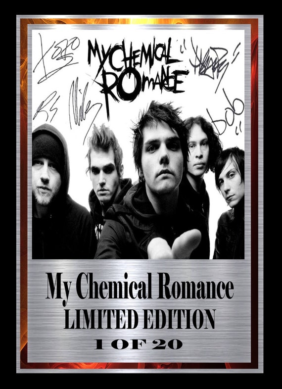 MY CHEMICAL ROMANCE Signed Display - Etsy
