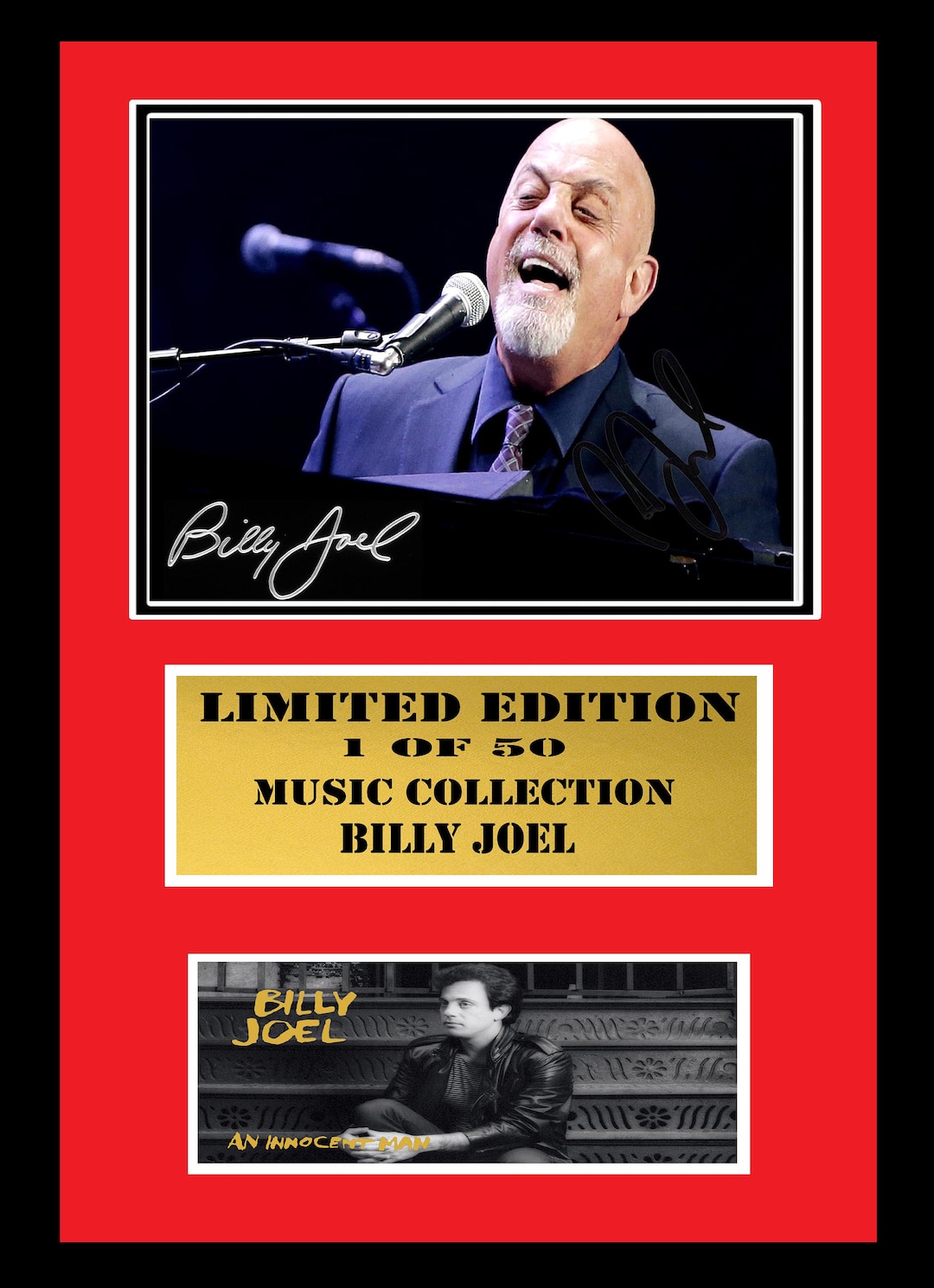 BILLY JOEL signed autographed photo COA portrait Hologram main image 1