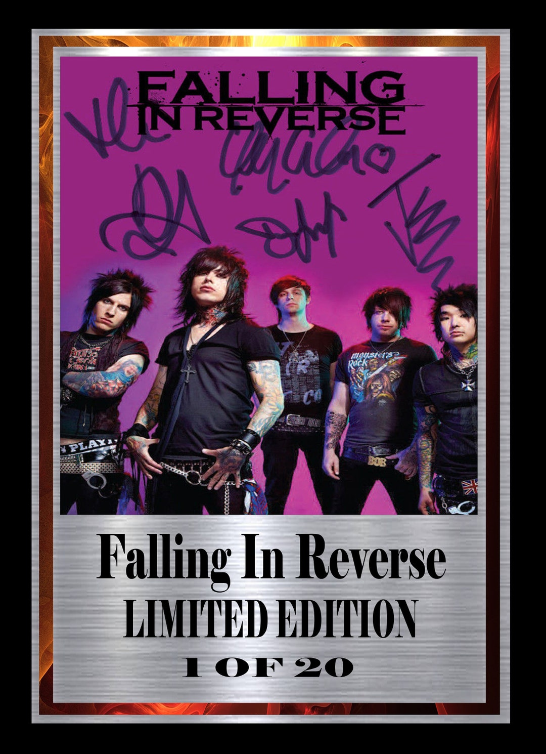 FALLING IN REVERSE Signed Display - Etsy