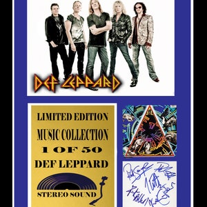 def leppard  signed display