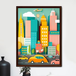Vehicle Prints, Construction Wall Art, Transportation Print Nursery,Kids Gallery Wall Set,Car Wall Art,Toddler Nursery Decor,Nursery Print