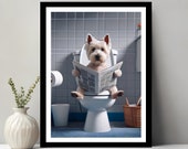 Targa In Latta Vintage Con Cane Jack Russell Terrier - Decorazione Da Parete Per Bagno O Scrigno, 20,3x30,5 Cm