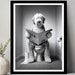 Old English Sheepdog Wall Art, Funny Bathroom Decor, Dog in Toilet, Animal in toilet, Petshop Art, Dog Art, Dog Gift, Digital Download