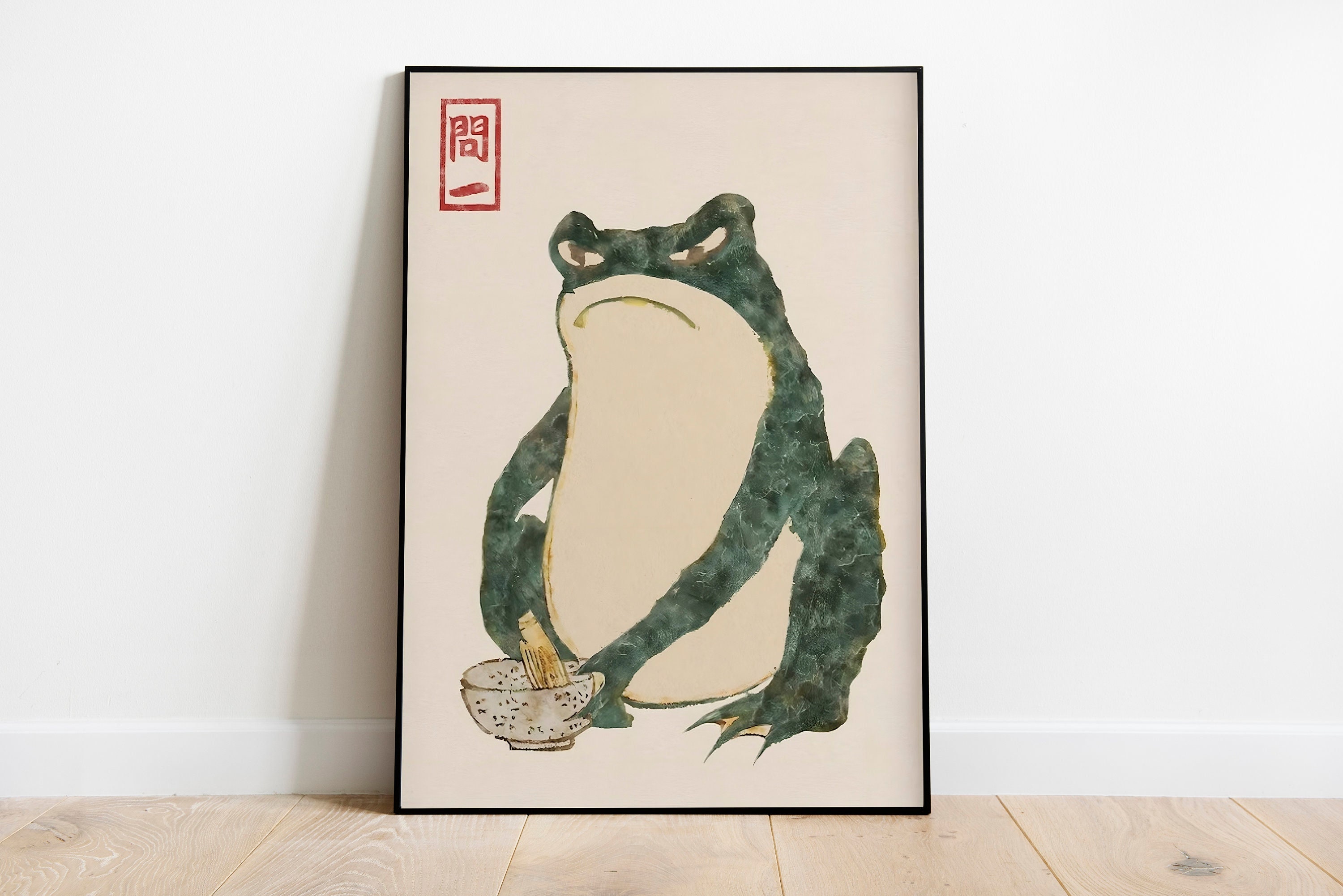 Japanese Frog Print Matsumoto Hoji Wall Art Vintage Wall - Etsy