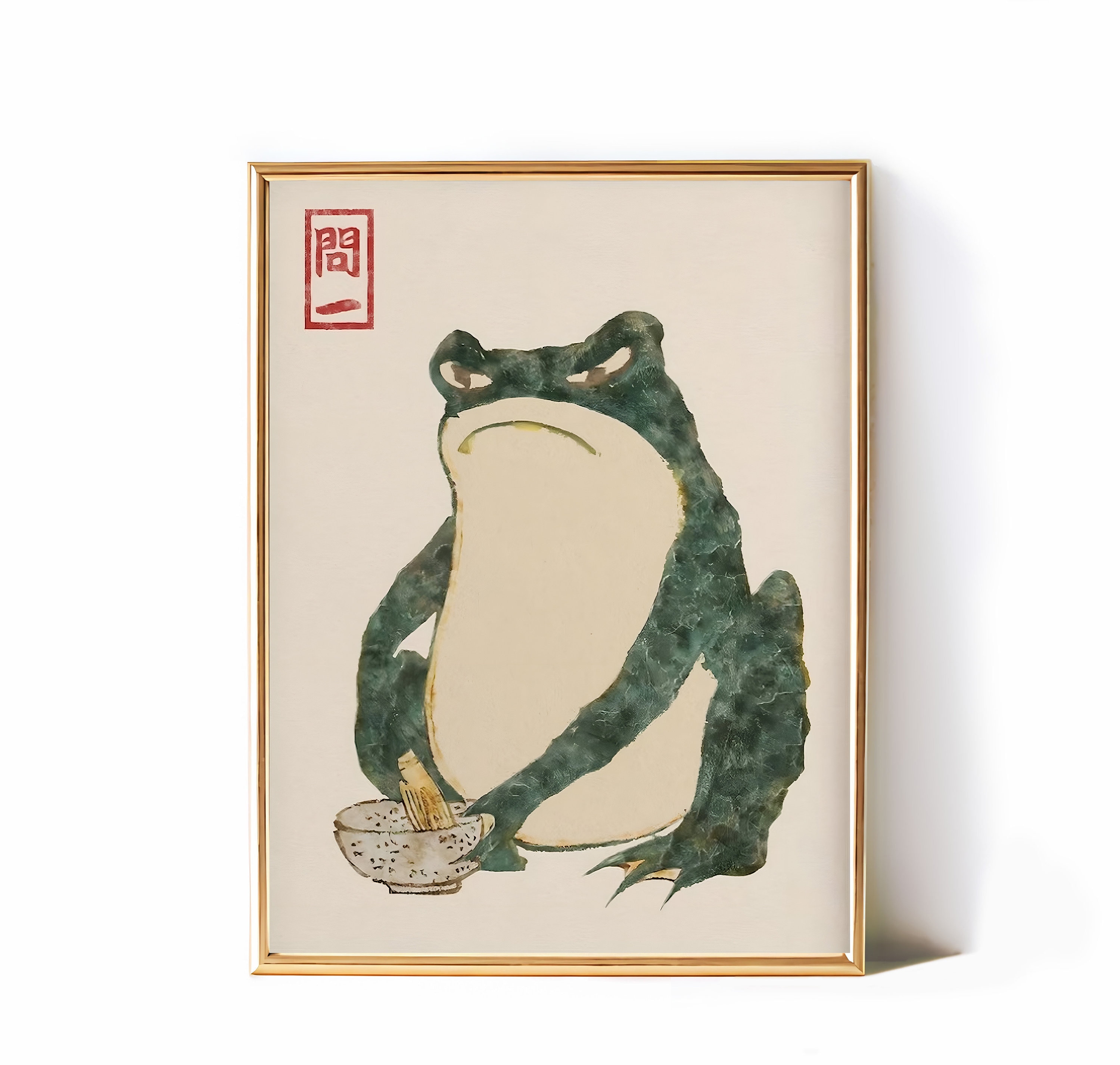 Japanese Frog Print Matsumoto Hoji Wall Art Vintage Wall Etsy