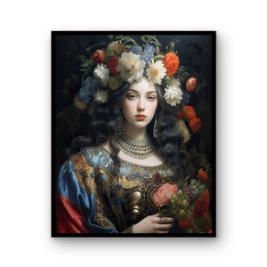 Elegant Baroque and Rococo Vintage Art: Eclectic Wall Art with Oil Portraits, Surreal Art Prints, and Fine Decor,  Altered Art