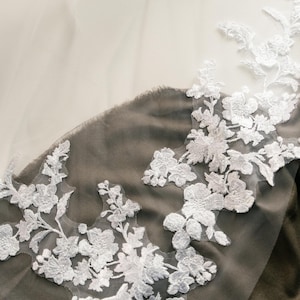 Royal wedding veil, Veil wedding floor, Wedding veil lace, Bridal veil lace, Cathedral lace veil,Royal veil, Embroidered veil,Long lace veil