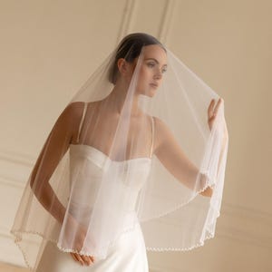 Double Scallop Veil - Etsy