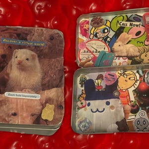 Tamagotchi Card Holder cardass binder Goodies Bandai with around 150