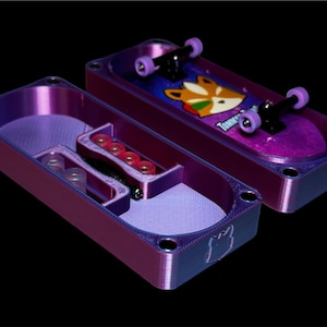 Tommy’s Tech Case | Fingerboard Case [Cotton Candy] with Accessory and Blackriver Tool Storage! Holds up to 100x36x24mm completes