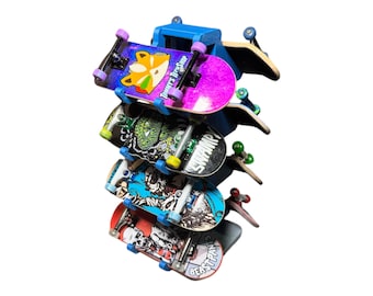 Tommy’s Tech Rack Plus Fingerboard Display Stand - Holds 8 Completes